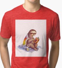 Cozy Sloth Tri-blend T-Shirt