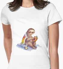 Camiseta entallada para mujer Cosy Sloth