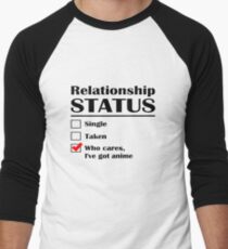 Relationship Status Anime Men's Baseball ¾ T-Shirt