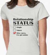Relationship Status Anime Women's Fitted T-Shirt