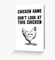 Das Huhn Spiel Grußkarte
