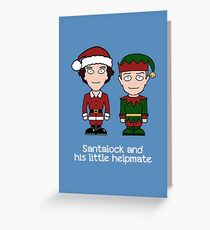 Sherlock Christmas card: Santalock Greeting Card
