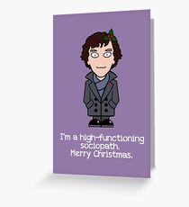 Sherlock Christmas card: Seasonal Sociopath Greeting Card