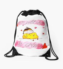 mon petit chou - my little cream puff Drawstring Bag