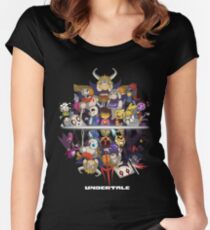 Camiseta entallada de cuello ancho Debajo