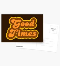 Good Times - Retro 70s - Logo Postcards