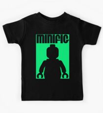 Retro Large Black Minifig, Customize My Minifig Kids Tee