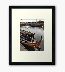 Wooden boat Framed Print