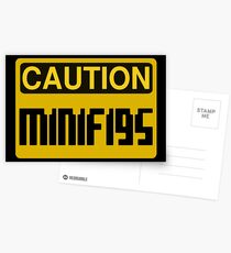 Caution Minifigs Sign Postcards