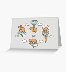 Capy in the Sky with Diamonds Greeting Card