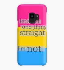 Let's get one thing straight, I'm not - Pansexual flag Case/Skin for Samsung Galaxy
