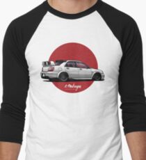 Impreza STI (white) Men's Baseball ¾ T-Shirt