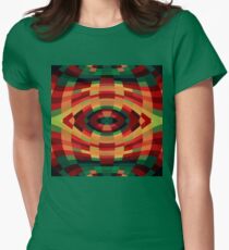 Red Green Yellow Op Pop Women's Fitted T-Shirt