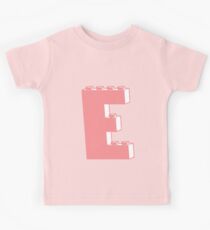 THE LETTER E, Customize My Minifig Kids Tee