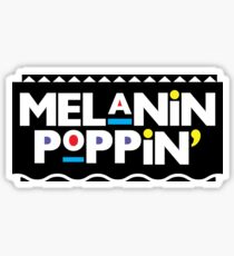 Melanin Poppin' Sticker