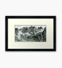 Foggy Mountains Framed Print