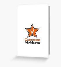 Customize My Minifig Star Logo Design Greeting Card