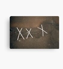 Asphalt bandage Canvas Print