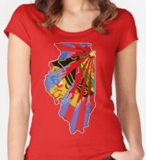 Illinois Blackhawks Women's Fitted Scoop T-Shirt