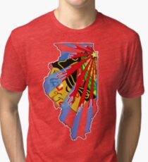 Illinois Blackhawks Tri-blend T-Shirt