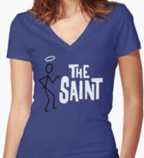 The Saint Women's Fitted V-Neck T-Shirt