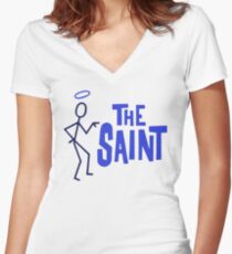 The Saint Women's Fitted V-Neck T-Shirt