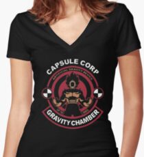 Capsule Corp - Vegeta Women's Fitted V-Neck T-Shirt