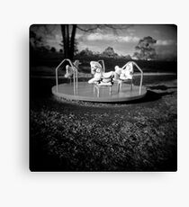 spinning will make you fall Canvas Print