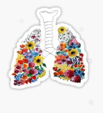 Floral Lungs Sticker