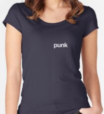helvetica is punk Women's Fitted Scoop T-Shirt