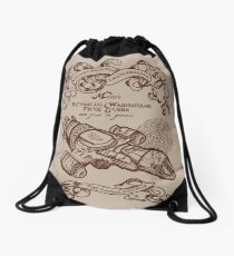 The Smuggler's Map Drawstring Bag