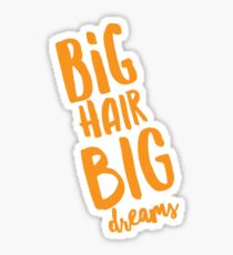 Pegatina Big Hair Big Dreams adhesivo