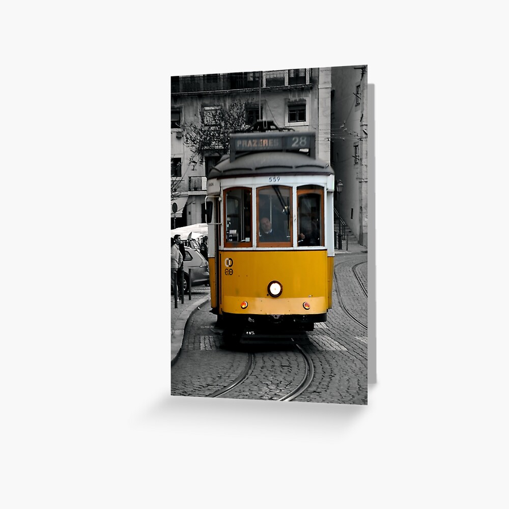 Tram 28 Lisbon Portugal Greeting Card