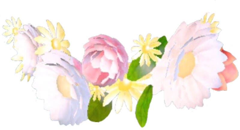 "Snapchat Flower Crown" Stickers by oliviacaroline | Redbubble