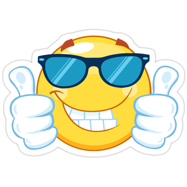  Thumbs  Up  Cool Emoji Stickers by MarsGarden Redbubble