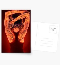 Glowing Tattoos Postcards