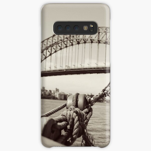 View of harbour bridge from tall ship Samsung Galaxy Snap Case