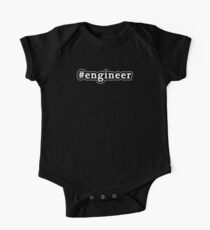 Engineer - Hashtag - Black & White One Piece - Short Sleeve
