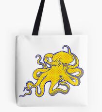 Checkerboard Octopus Tote Bag