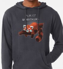 Roter Panda Tag Leichter Hoodie