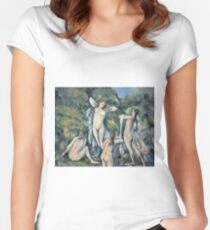 Camille Pissarro - Vier Badegäste, 1888-90 Tailliertes Rundhals-Shirt