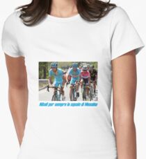 Nibali per semper lo squalo di Messina Women's Fitted T-Shirt