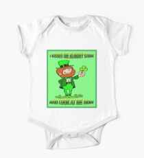 ST. PATRICKS DAY; I Kissed the Blarney Stone One Piece - Short Sleeve