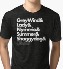 Stark Direwolves Tri-blend T-Shirt