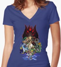 The Legend of Zelda Women's Fitted V-Neck T-Shirt