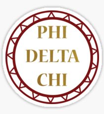 Phi Delta Chi Circle Sticker