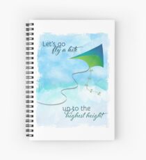 Cuaderno de espiral ¡Vayamos a volar una cometa! Inspirado por Mary Poppins