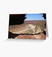 Looking Through Natures Window Greeting Card