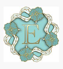 Initial E Photographic Print