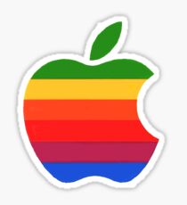Retro Apple Logo Sticker